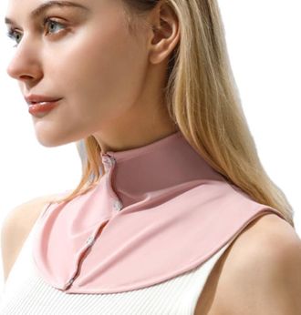 Generic Cooling Neck Wrap Sun Protector Neck Wrap Summer Ice Silk Scarf Summer UV Protection Scarf with Button Gift for Women