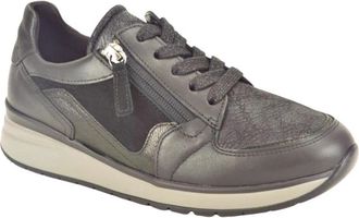 Gabor Zwart Runner N.+Tiret Combo - Dames - Sneakers - Zwart - 39 EU - Schoenen