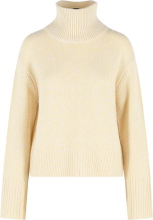 Lisa Yang Femi Yellow Cashmere Turtleneck Sweater