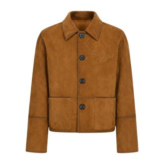 Zadig&Voltaire Leather Jassen - Dames - Leren en Su&egrave;de Jassen - Bruin - S - Jassen