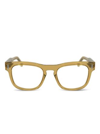 Calvin Klein square-frame glasses - Yellow