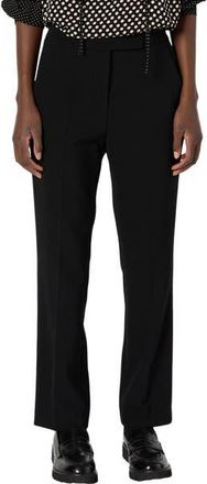Gerard Darel Cora Straight Suit Pants in Black at Nordstrom, Size 14