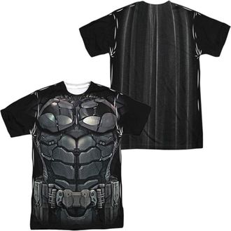 Gildan Batman Arkham Knight Uniform (Front/Back Print) Short Sleeve Adult Poly Crew Tee / T-Shirt