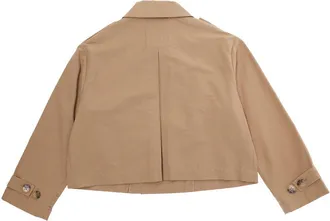Max & Co. Girls Jacket Beige Cotton-Blend Blazers