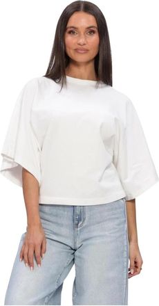 Catwalk Junkie Batsleeve T-shirt - Dames - T-shirts - Wit - XS - Leer - Tops