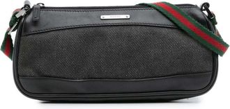 Gucci Pre-owned Gucci Denim Web Shoulder Bag O31IC0KALYSV6DJ3