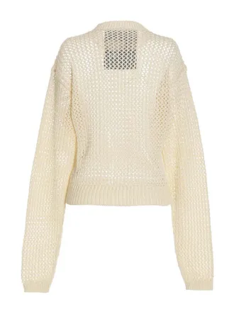 RAMAEL Open-Knit Bio Cotton Sweater - Cream