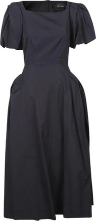 Simone Rocha Dames, Jurken, Zwart, Maat: XS Katoen