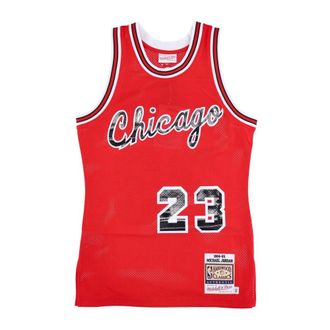 Mitchell & Ness Sportswear, male, Red, Size: S Michael Jordan Basketball Tank Top