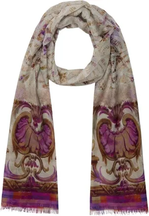 Pierre-Louis Mascia Accessoires, Dames, Paars, ONE Size, Katoen, Gedrukte Sjaal