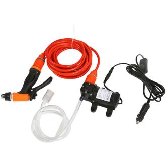 OEM Hidrolavadora El&eacute;ctrica De Alta Presi&oacute;n De 12 V - Presi&oacute;n De 130 Psi - Caudal De 6,0 L/min - Longitud De La Manguera De 6 M - Ideal Para Lavado M&oacute;vil 