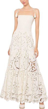 Alice & Olivia Alice + Olivia Marna Linen-Blend Maxi Dress