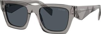 Prada Stijlvolle zonnebril met donkergrijs montuur - Heren - Zonnebrillen - Grijs - 50 MM - Accessoires