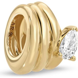 Adina Reyter Groovy Lab Grown Diamond Era Bead Charm in Yellow Gold at Nordstrom