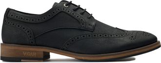 V.Gan Mens Vegan Barley 2 Brogue Shoes - Black - Size UK 10
