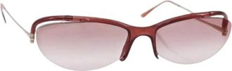 Prada Pre-owned Accessories, female, Pink, Size: ONE SIZE Pre-owned Plastic Sunglasses