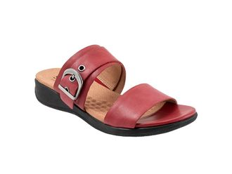 Softwalk Toki Womens Sandals Dark Red : 6 W (D), Leather
