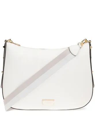 Kate Spade New York logo-plaque shoulder bag - White