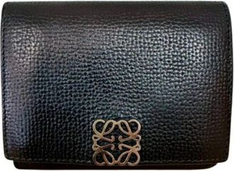 Loewe Black Leather Wallet (Tri-Fold) (Pre-Owned)
