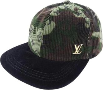 Louis Vuitton Pre-owned Accessories, male, Green, Size: ONE SIZE Pre-owned Fabric hats
