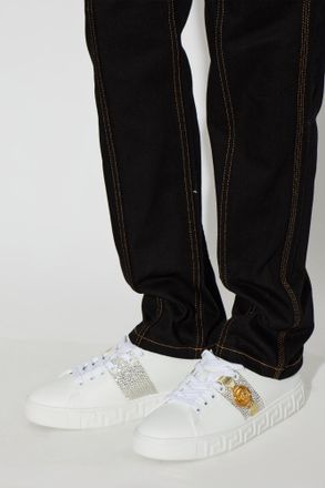 Versace Sports Shoes With Applications, Womens, White