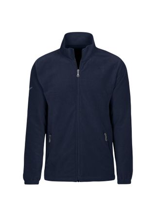 Trigema Fleecejacke TRIGEMA TRIGEMA Fleecejacke, Herren, Gr. 4XL, blau (navy), Fleece, 100% Polyester, lang, Jacken Fleecejacke