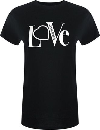 Moschino Love Moschino Love Logo Zwart T-shirt