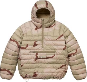 SUPREME camouflage-pattern half-zip jacket - Neutrals