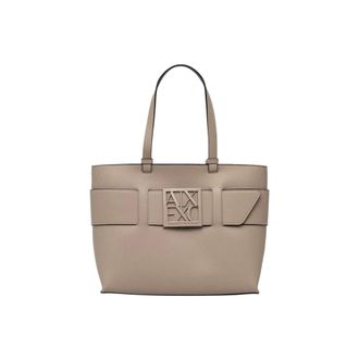 A|X Armani Exchange Shopper Bag - female - Armani Exchange - Shopping Bags - Beige - ONE SIZE - Bags