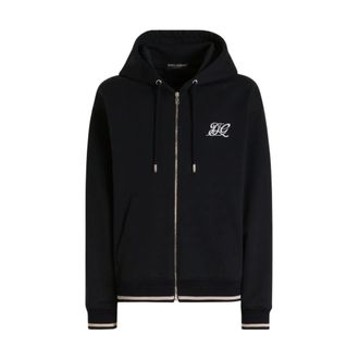 Dolce & Gabbana Heren, Sweatshirts & Hoodies, Blauw, Maat: M Katoen