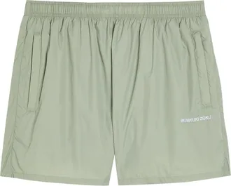 Mki Miyuki Zoku Logo-embroidered Swim Shorts - Sage - XL