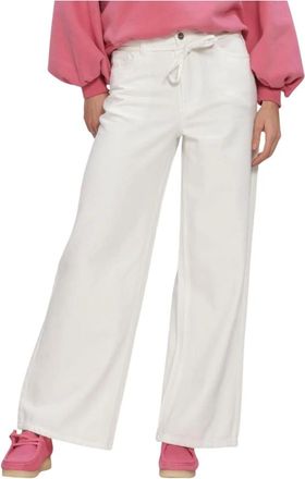 Object Object, Broeken, Dames, Wit, S, Objrosie MW Wide Jeans