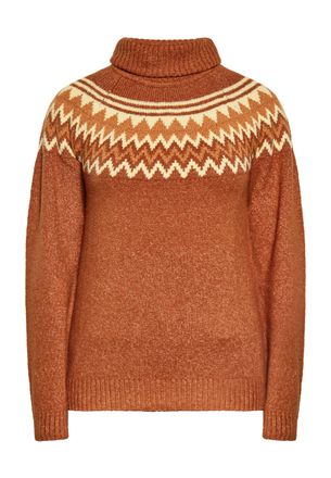 Izia Gebreide trui Dames Bruin Veelkleurig