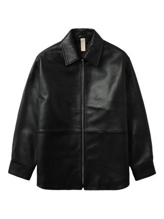 Sunflower leather jacket - Black