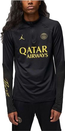 Nike Jordan Air Jordan x Paris Saint-Germain Strike Dri-FIT Soccer Drill Top Black Yellow DR4625-011