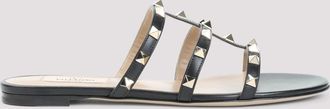 Valentino Garavani Black Rockstud Sandals