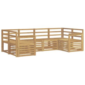 vidaXL Conjunto De Sof&aacute;s De Exterior 6 Pcs Blanco 245 X 128,5 X 73 Cm Vidaxl