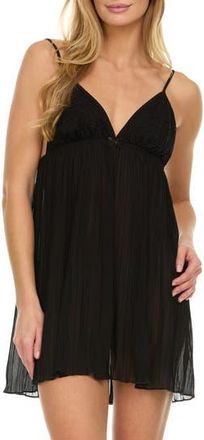 Flora Nikrooz Celia Chemise in Black at Nordstrom Rack, Size X-Large