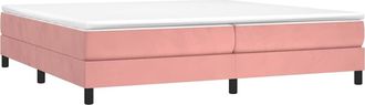 vidaXL Estructura Cama Sin Colch&oacute;n Terciopelo Rosa 200x200 Cm Vidaxl