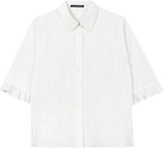 Luisa Cerano Boxy Blouse - Dames - Overhemden - Wit - L - Katoen - Overhemden