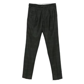 Incotex Pleated Checked Trousers
