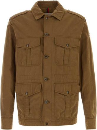 Moncler Light Brown Shirt Collar Jacket
