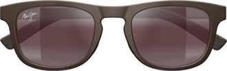 Maui Jim 50mm Polarized Gradient Square Sunglasses in Brown at Nordstrom