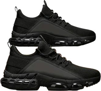 Generic Upgraded Orthopedic Shoes, Mens Lightweight Breathable Low-Top Running Shoes Mesh Breathable Anti Slip Sneakers (Black,4.5)