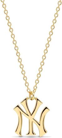 Luv AJ x The MLB New York Yankees Logo Charm Necklace in Gold at Nordstrom