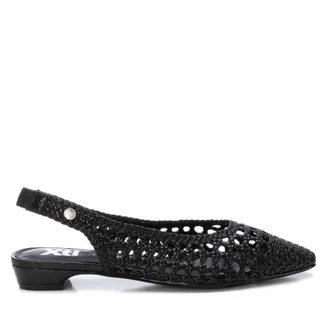 Xti Womens Flat Ballerina Shoes In Black