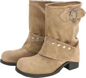 Generic Womens Leather Pointed Toe Platform High Heel Knee High Boots