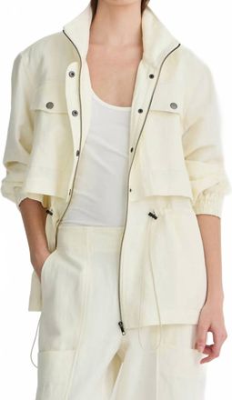 Apiece Apart Long Selva Jacket In Cream