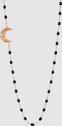 Gigi Clozeau Collier Lune Diamants Or Rose
