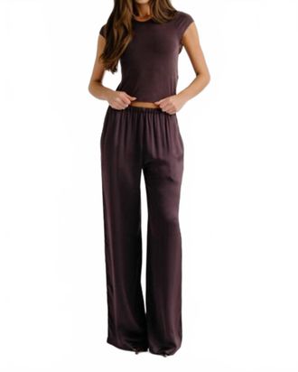 Sablyn Lexi Lower Rise Relaxed Pull On Pant In Oak Tree